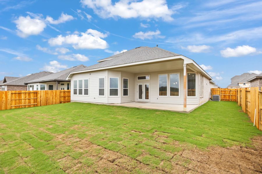 Representative exterior details of a home built from the Gibson by Chesmar Homes in Highland Village, Georgetown (Image 2).
