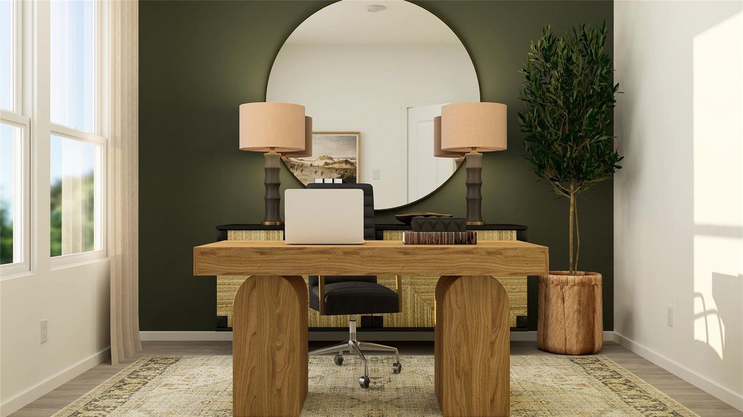 Furnished interior view inside a new home in Meadowlark Preserve: Lonestar Collection, Pflugerville (Image 3). Furnished interior view inside a new home in Meadowlark Preserve: Lonestar Collection, Pflugerville (Image 3).