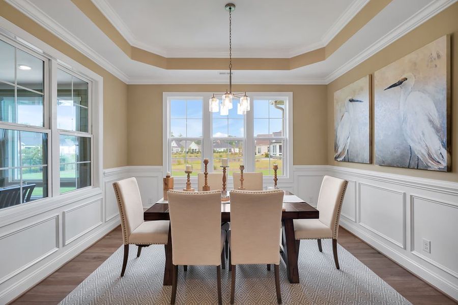 Furnished interior view inside a new home in Brunswick Forest, Leland (Image 11).