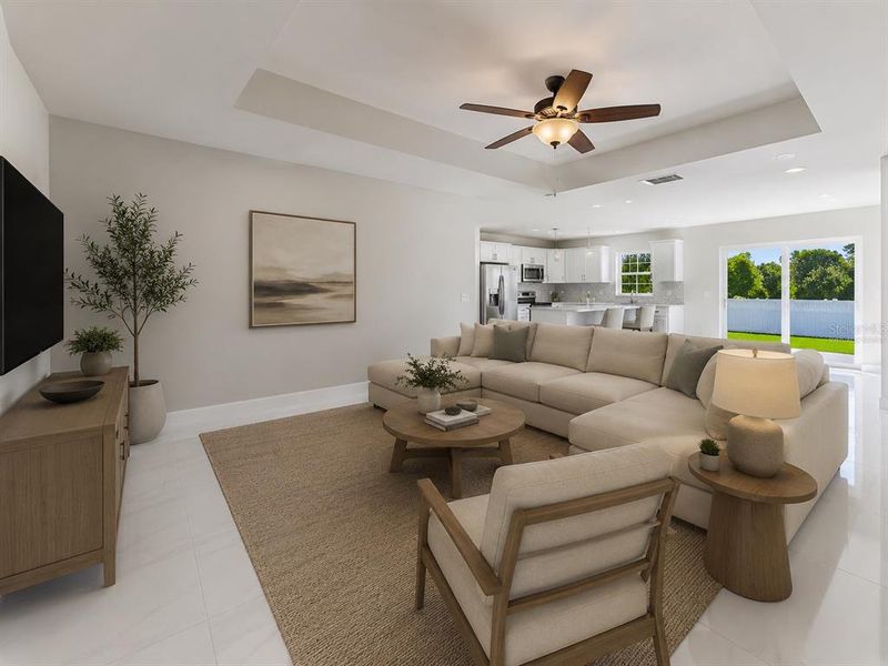 Furnished interior view inside a new home in , Lehigh Acres (Image 11). Furnished interior view inside a new home in , Lehigh Acres (Image 11).