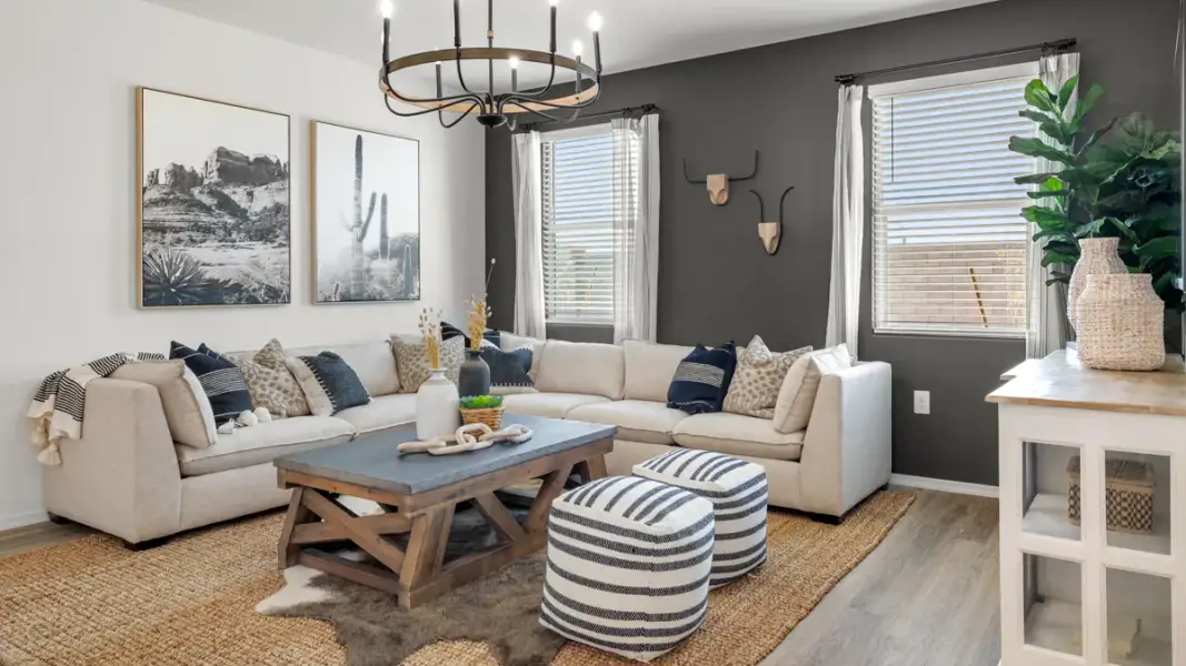 Furnished interior view inside a new home in Rio Rancho Estates, Wittmann (Image 34).