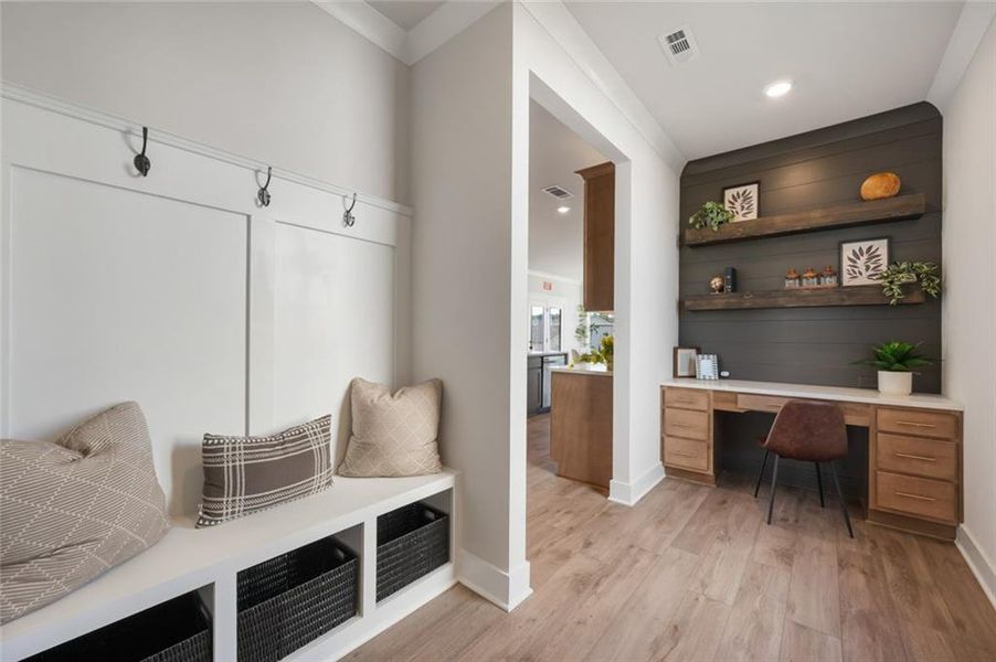 Furnished interior view inside a new home in Rosewood Lake Estates, Hoschton (Image 40).