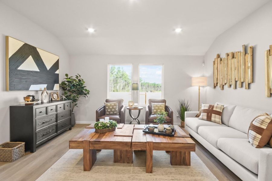 Furnished interior view inside a new home in The Canopies, Splendora (Image 5). Furnished interior view inside a new home in The Canopies, Splendora (Image 5).