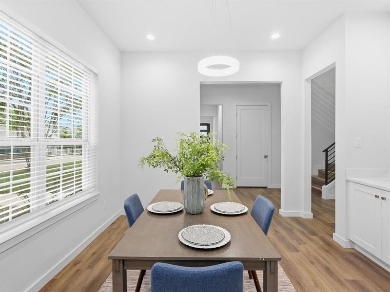 Furnished interior view inside a new home in , Dallas (Image 10). Furnished interior view inside a new home in , Dallas (Image 10).