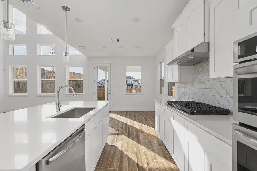 Furnished interior view inside a new home in Enclave at Cele, Pflugerville (Image 9).