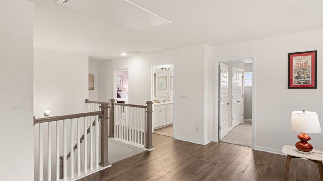 Furnished interior view inside a new home in Heritage Pointe, Senoia (Image 16).
