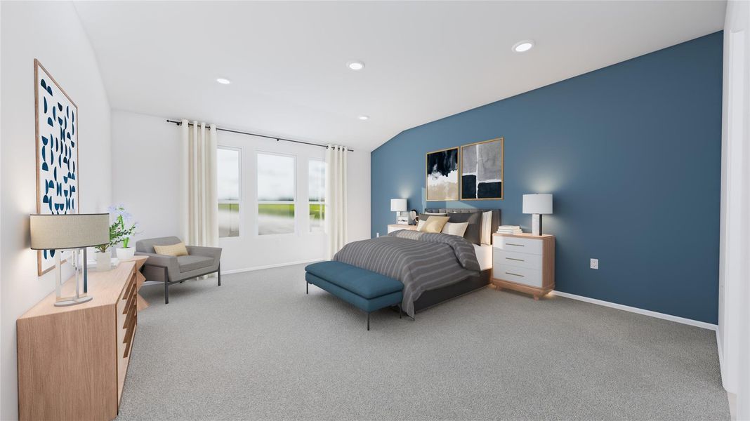 Furnished interior view inside a new home in Anniston, Katy (Image 19).