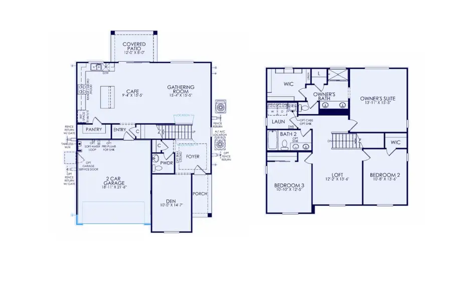2D floor plan layout of this home in Soleo, San Tan Valley, AZ (Image 4).