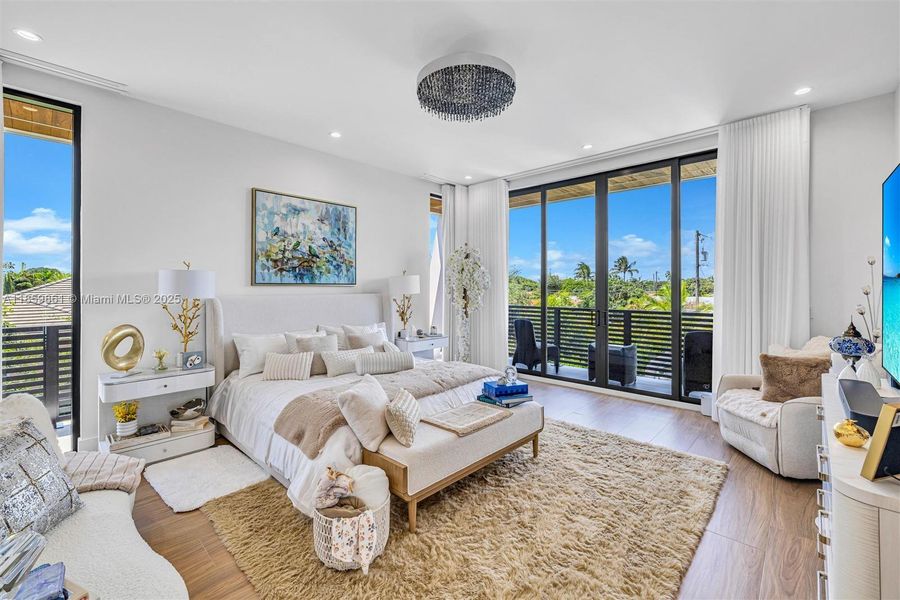 Furnished interior view inside a new home in , Miami (Image 16).