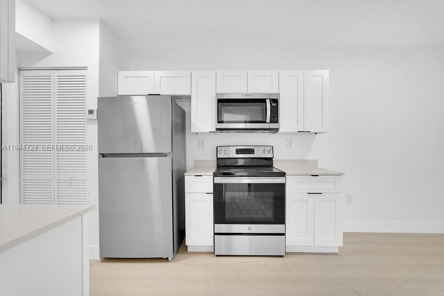 Furnished interior view inside a new home in , Miami (Image 10).