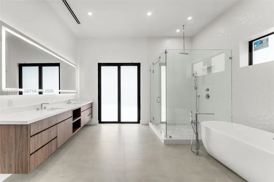 Furnished interior view inside a new home in , Miami (Image 16).
