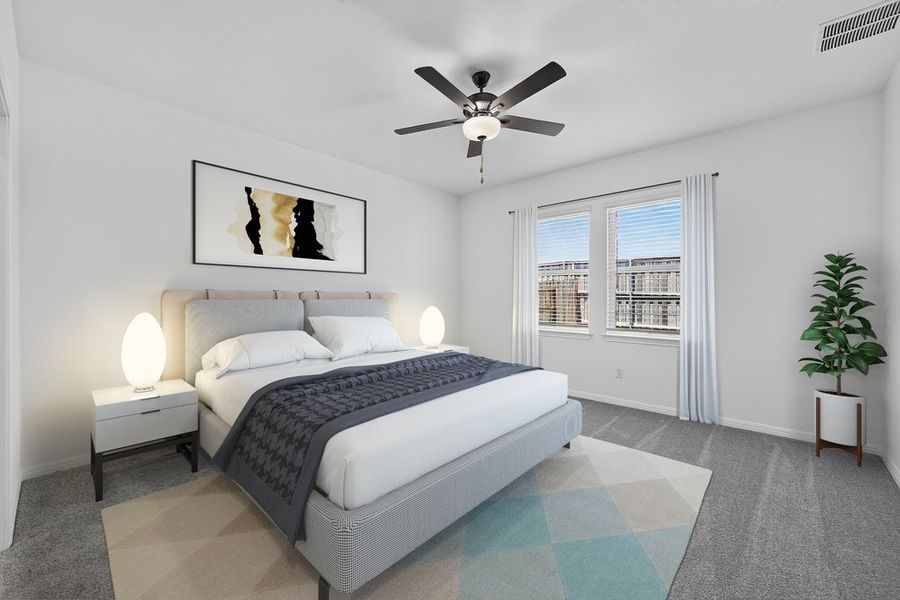 Furnished interior view inside a new home in Sunfield, Buda (Image 8).