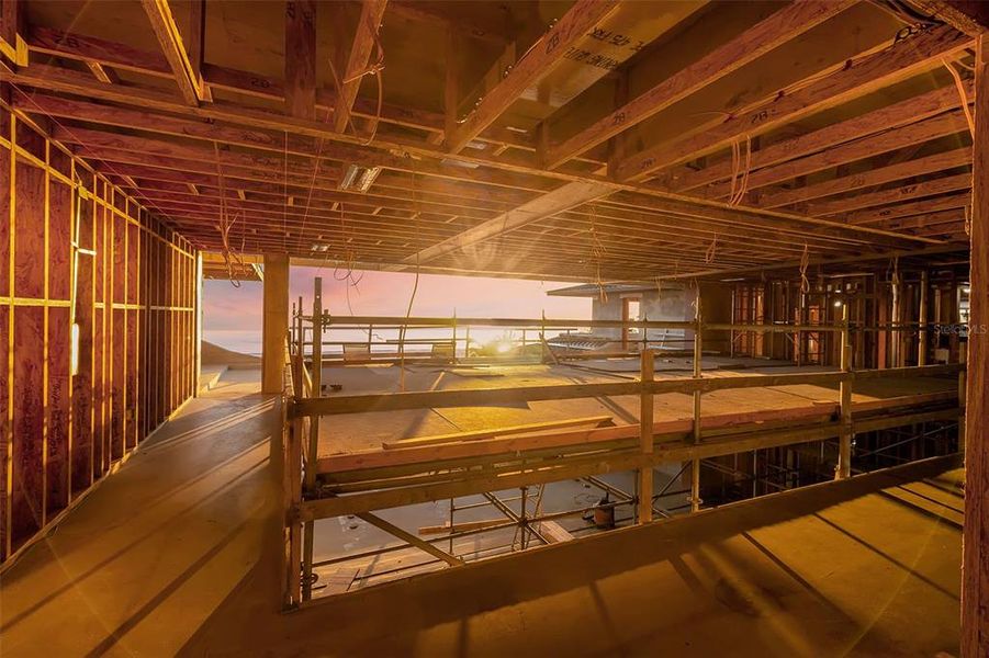 In-progress construction of a new home in , Longboat Key, FL (Image 7).