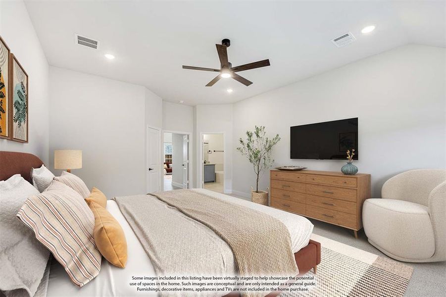 Furnished interior view inside a new home in Addison Hills Classic 60s, Cedar Hill (Image 8).