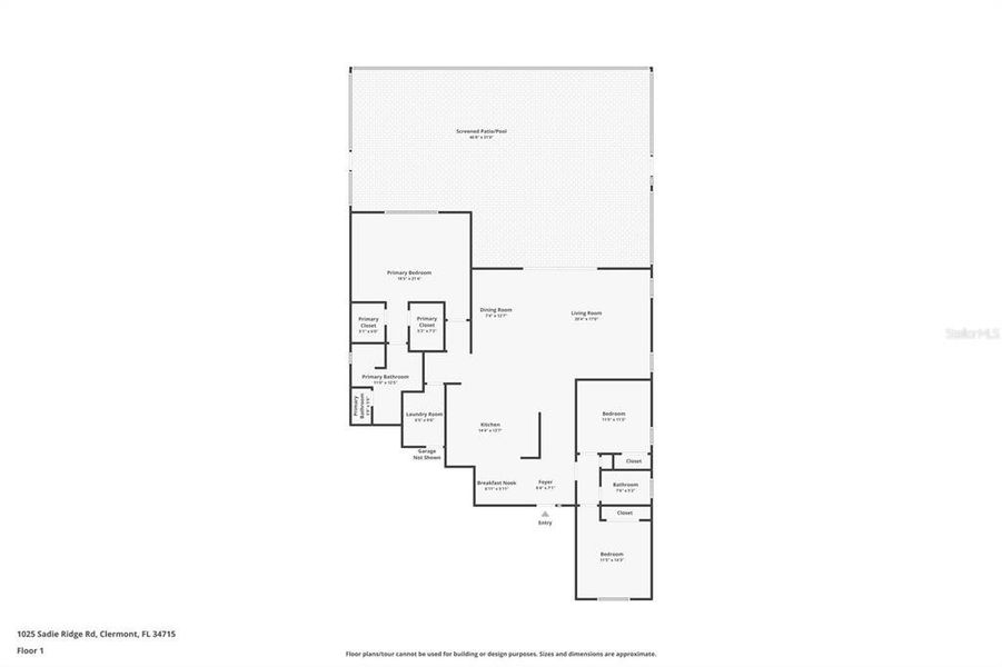 2D floor plan layout of this home in , The Villages, FL (Image 5).