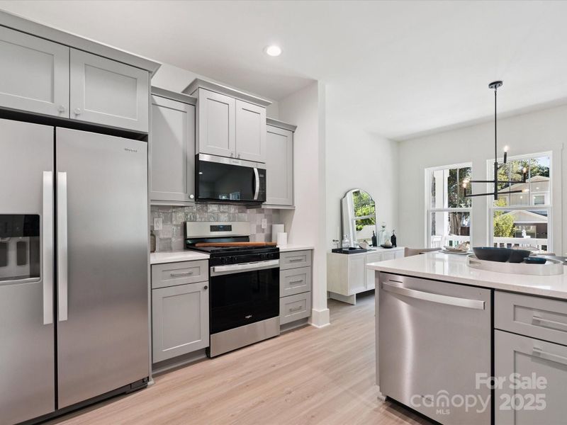 Furnished interior view inside a new home in , Charlotte (Image 8).