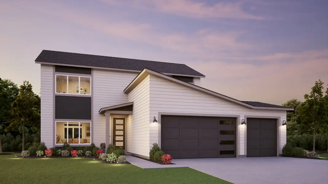 Representative exterior photo of a completed home built from the Metolius by MonteVista Homes in Feather Ridge, Redmond, OR (Image 7).