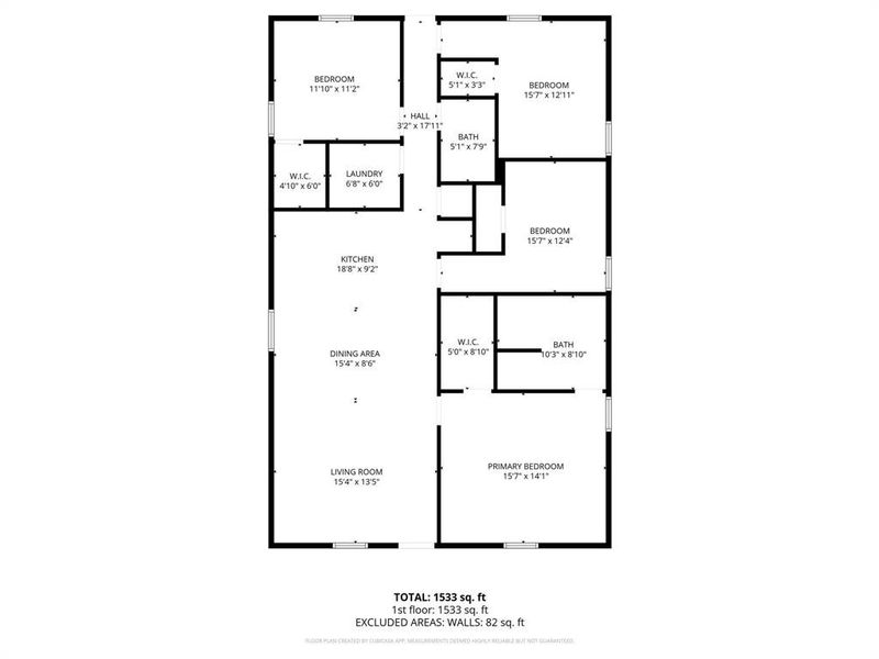 View of floor plan / room layout