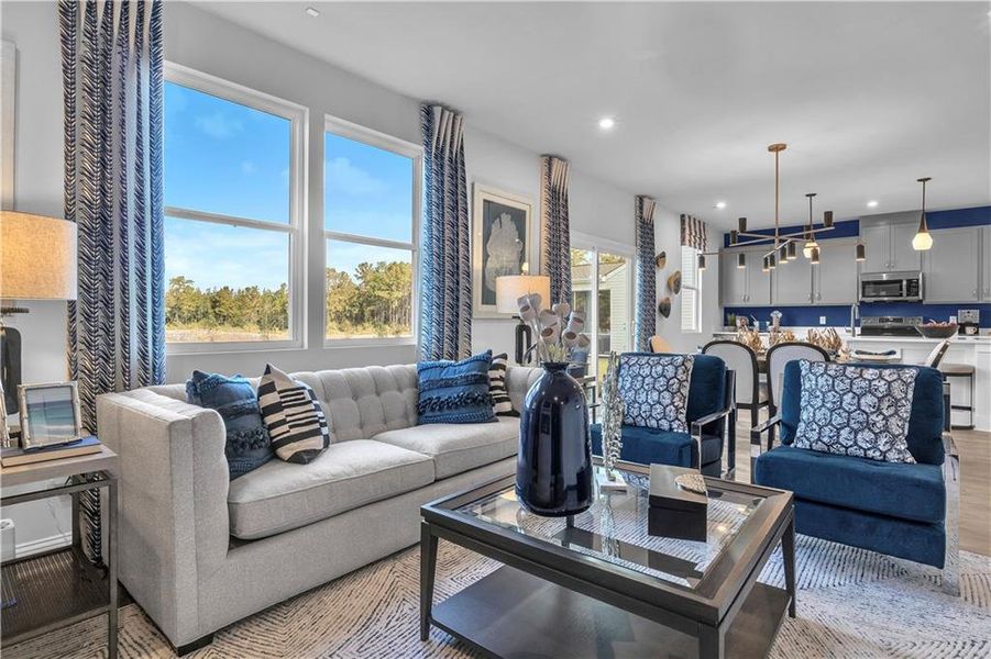 Furnished interior view inside a new home in Riverside Ridge, Lawrenceville (Image 27).
