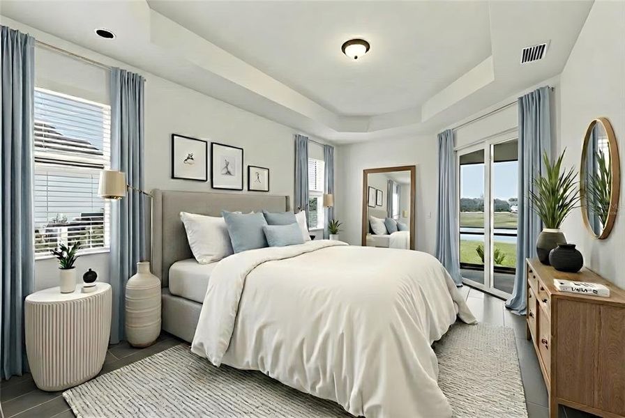Furnished interior view inside a new home in Heritage Landing, Punta Gorda (Image 10).