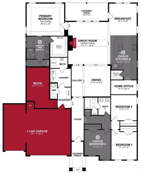 Beazer Homes Heath Golf & Yacht Club Manor floorplan