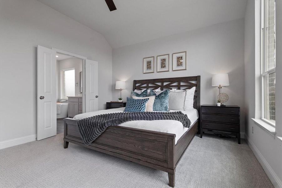 Furnished interior view inside a new home in University Park at Northpointe, Denton (Image 27).