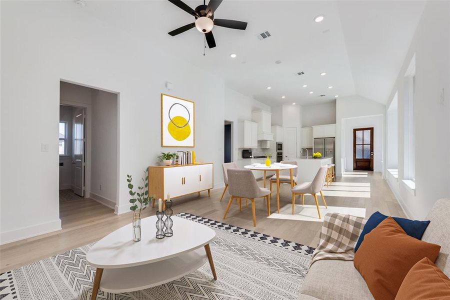 Furnished interior view inside a new home in Cottages of Celina, Celina (Image 15).