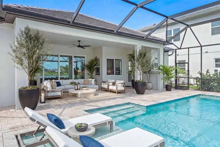 Exterior details and patio area of a home in , Sarasota (Image 28).