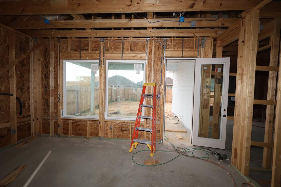 In-progress construction of a new home in Jordan Ranch - Terrace Collection, Fulshear, TX (Image 6).