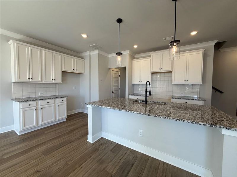 Furnished interior view inside a new home in The Towns at Auburn Station East, Auburn (Image 6).