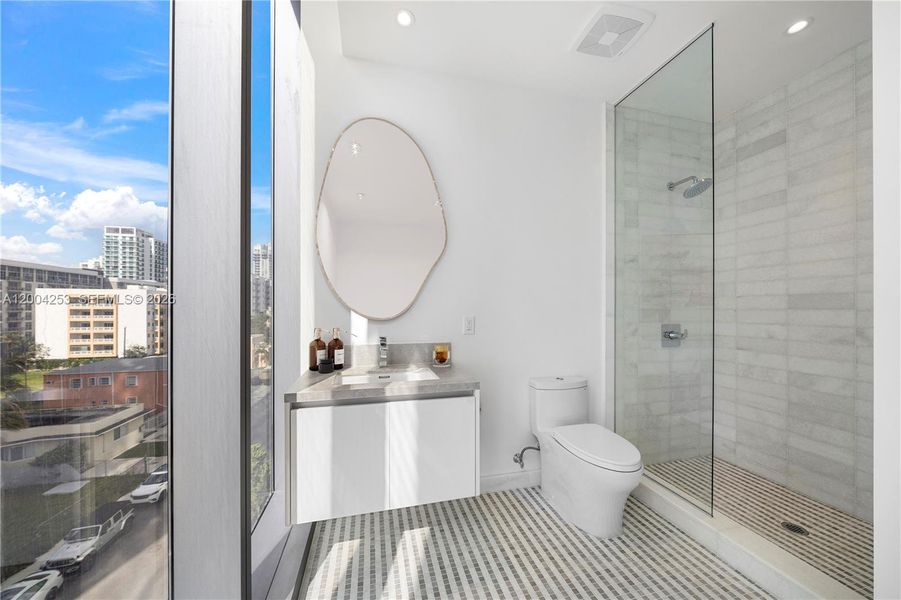 Furnished interior view inside a new home in , Miami (Image 40).