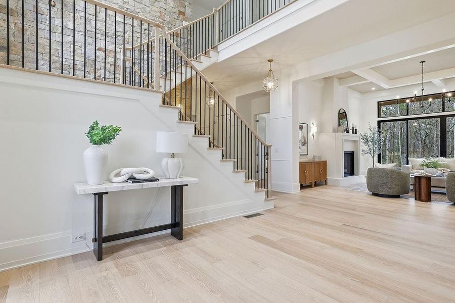 Furnished interior view inside a new home in , Johns Creek (Image 39).