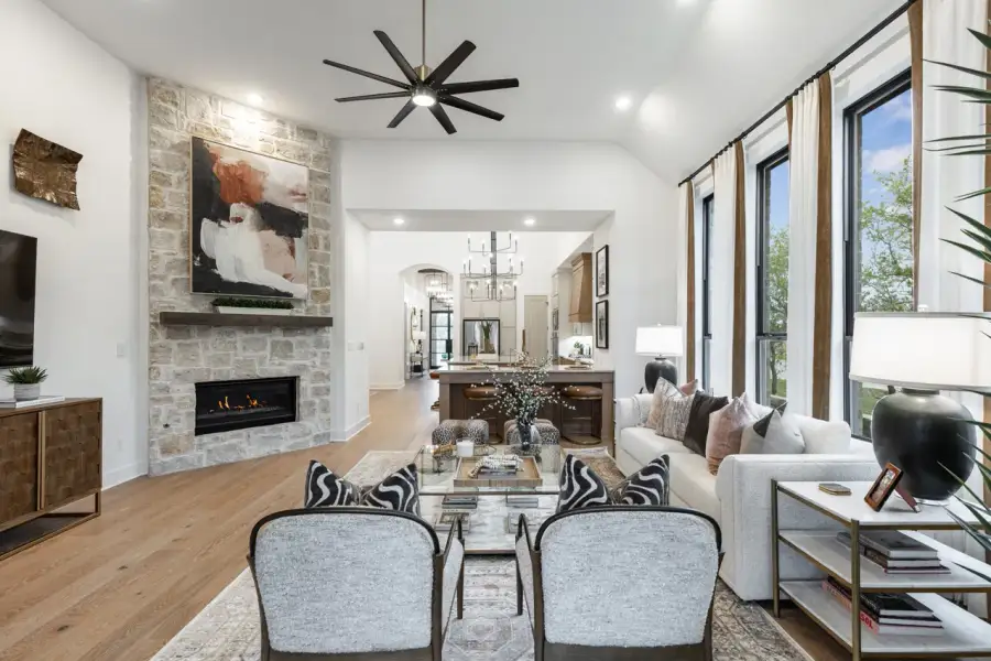 Representative Family Room - some options shown