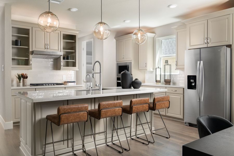 Representative furnished interior of a home built from the Stratford by Beazer Homes in Elyson, Katy (Image 5).