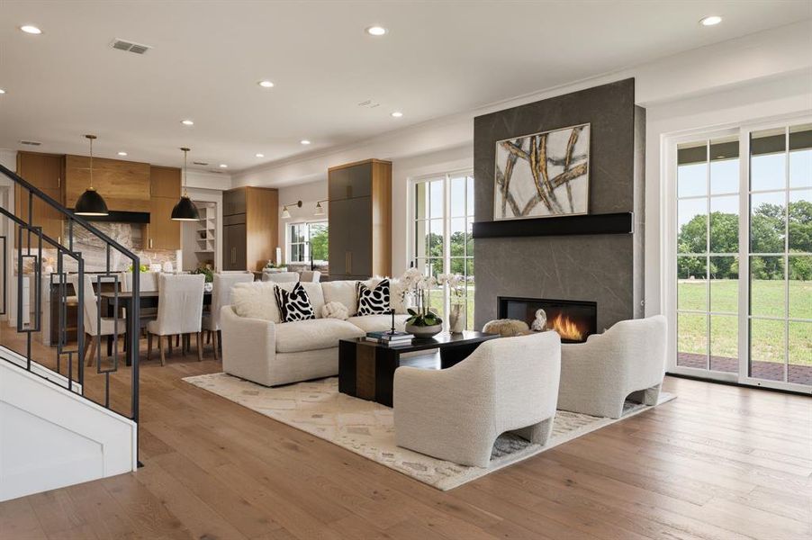 Furnished interior view inside a new home in , Flower Mound (Image 5). Furnished interior view inside a new home in , Flower Mound (Image 5).