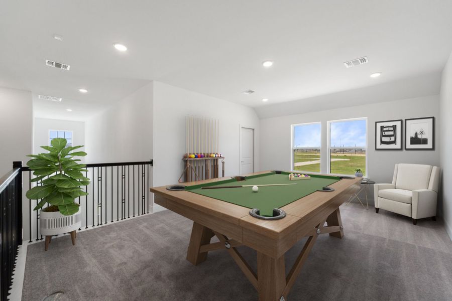 Virtually Staged Game room Virtually Staged Game room