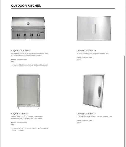 Outdoor appliances Outdoor appliances