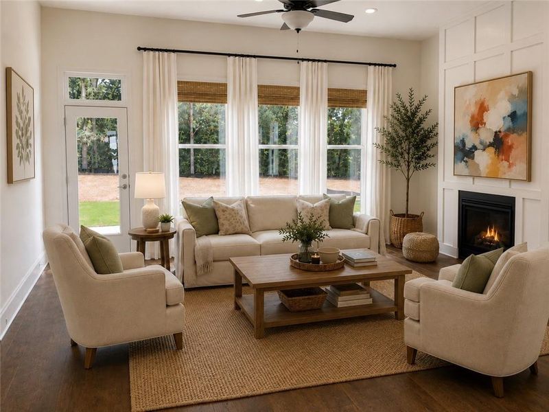 Furnished interior view inside a new home in , Gainesville (Image 37). Furnished interior view inside a new home in , Gainesville (Image 37).