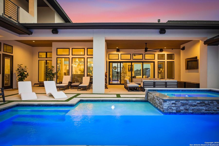 Exterior details and patio area of a home in , San Antonio (Image 41).