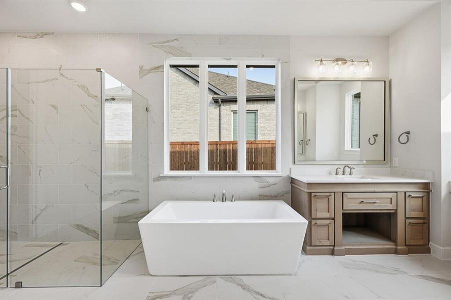 Furnished interior view inside a new home in Sandbrock Ranch, Aubrey (Image 11).