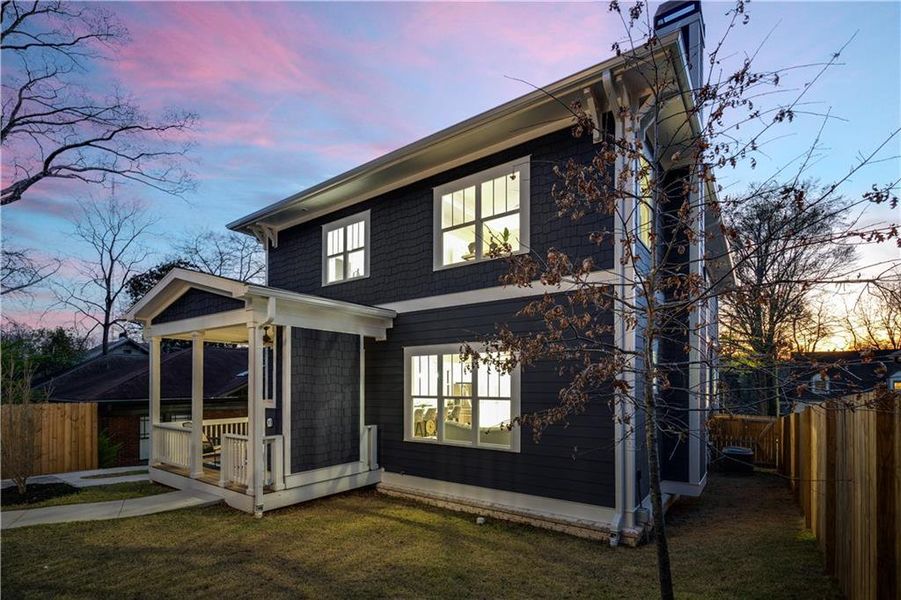 Exterior details and patio area of a home in , Atlanta (Image 35).