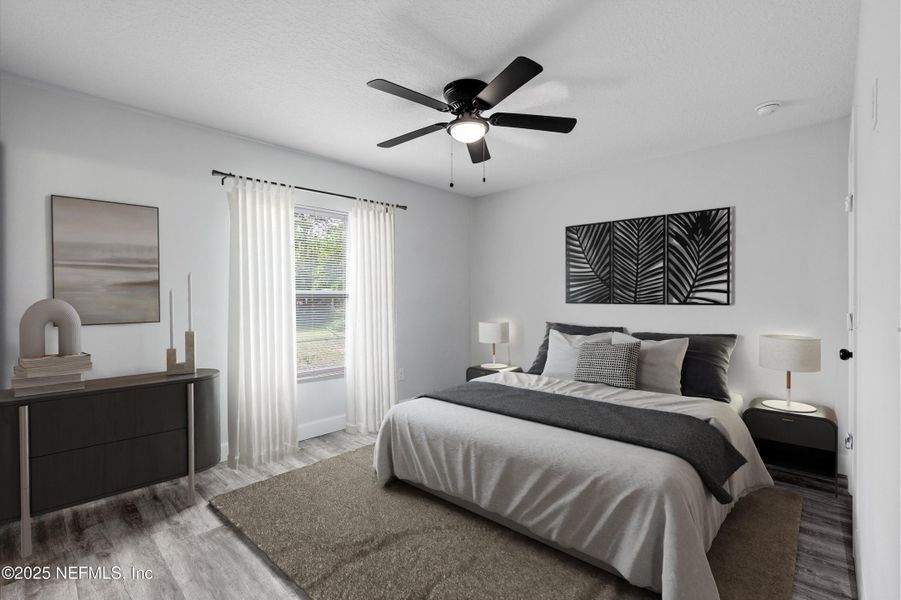 Furnished interior view inside a new home in , Jacksonville (Image 7). Furnished interior view inside a new home in , Jacksonville (Image 7).