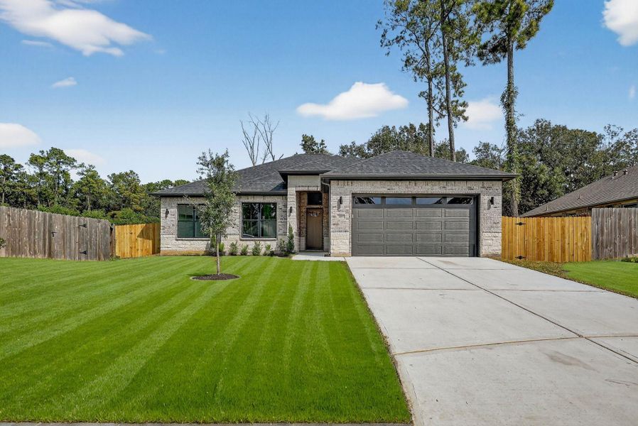 Exterior details and patio area of a home in , Crosby (Image 1).