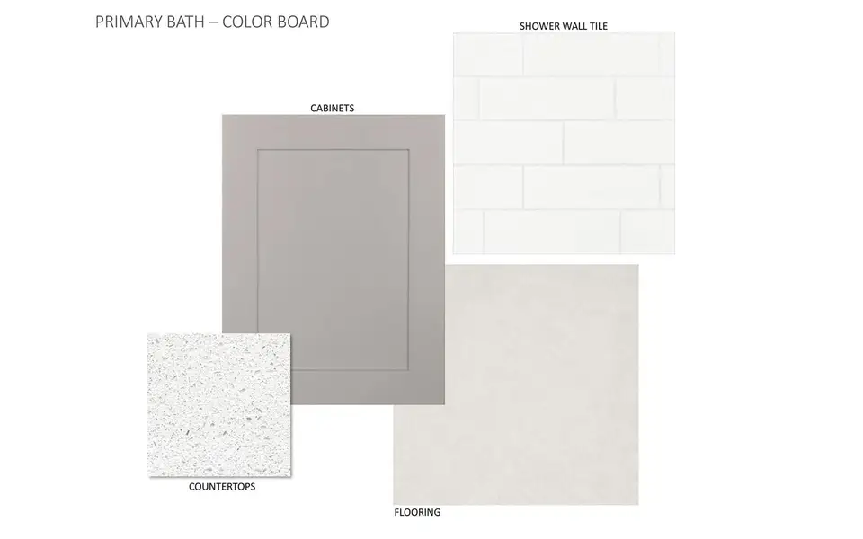 Sample of building materials used in homes in Urban Courtyard Homes at Easton Park, Austin (Image 5).