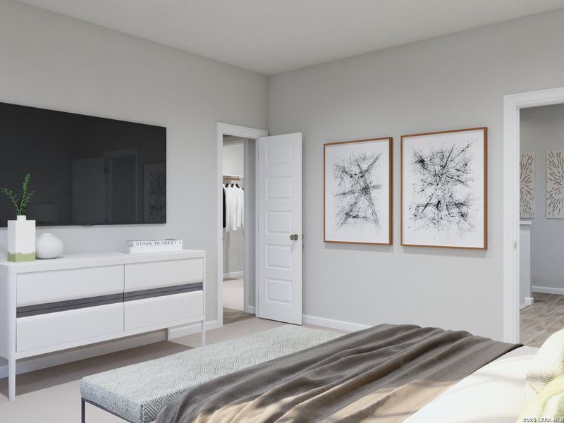 Furnished interior view inside a new home in Katzer Ranch, Converse (Image 14).