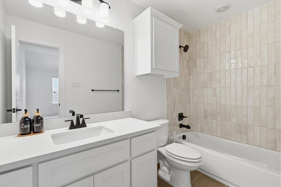 Furnished interior view inside a new home in Valencia on The Lake, Little Elm (Image 9).