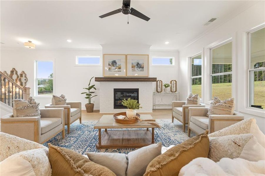 Furnished interior view inside a new home in The Reserve at Knollwood, Canton (Image 7).