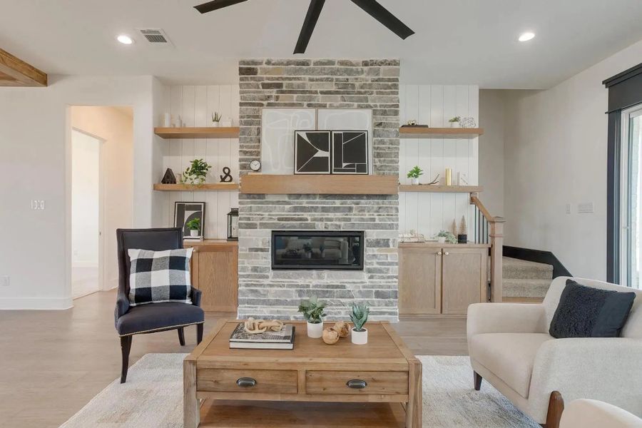 Representative furnished interior of a home built from the The Tiffany by Elmwood Custom Homes in Aledo Heights, Aledo (Image 14).