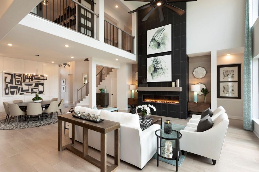 Furnished interior view inside a new home in , Fulshear (Image 6).