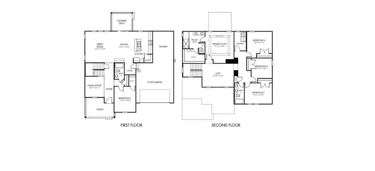 2D floor plan layout of this home in The Coves at Lakes of Cane Bay II, Summerville, SC (Image 2). 2D floor plan layout of this home in The Coves at Lakes of Cane Bay II, Summerville, SC (Image 2).